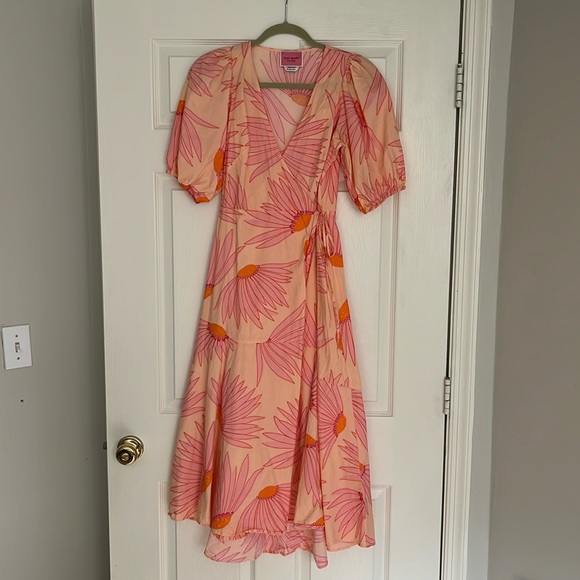 Kate Spade Falling Flower Wrap Dress - Picture 5 of 12